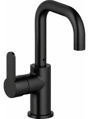 Adell Lento Kuğu Lavabo Bataryası -Mat Siyah