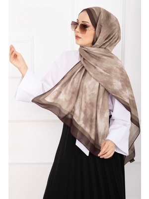 Msc Elegance Desenli Şal Serisi Kahve