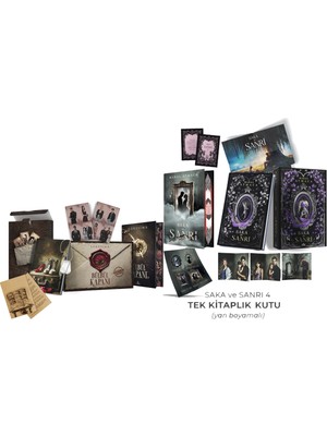 Ephesus Yayınları Bülbül Kapanı 4 Tek Kitaplık Yan Boyalı Hediyeli Kutu ve Saka ve Sanrı 4 Kutulu Yan Boyalı