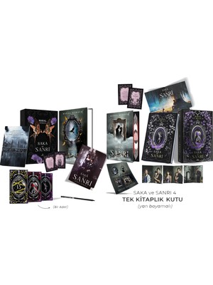 Ephesus Yayınları Saka ve Sanrı Tek Kitaplık Hediyeli Kutu ve Saka ve Sanrı 4 Kutulu Yan Boyalı