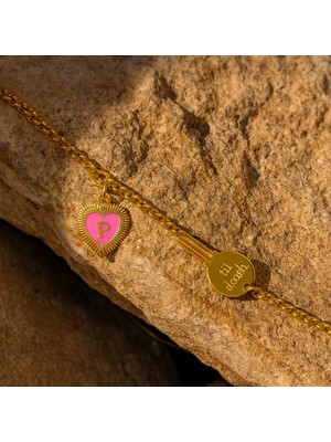 DMR Elegance 925 Ayar Gümüş Zincirli Kişiye Özel Harfli & Anahtar Figürlü Bileklik – Bujiteri Plaka