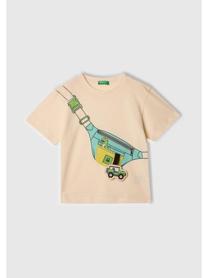 Benetton Erkek Bebek Figürlü Tshırt