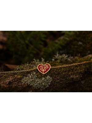 DMR Elegance 925 Ayar Gümüş Zincirli Kalp Figürlü Çiçek Bileklik – Bujiteri Plaka