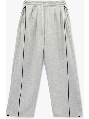 Koton Beli Bağcıklı Biyeli Oversize Jogger Eşofman Altı