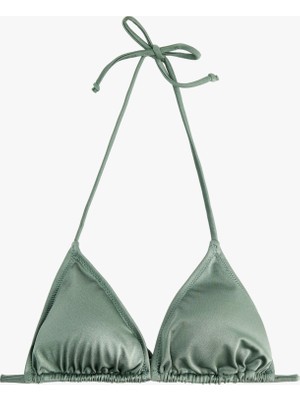 Koton Boyundan Bağlamalı Üçgen Bikini Üstü