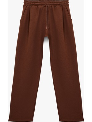 Koton Beli Bağcıklı Cepli Geniş Paça Oversize Eşofman Altı