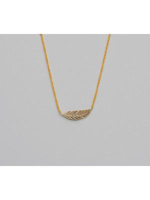 DMR Elegance 925 Ayar Gümüş Kadın Kolye – Yaprak Figürlü Doğal ve Şık Tasarım