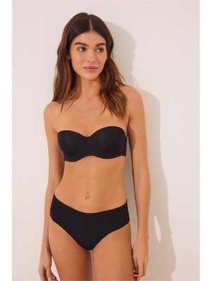 Women Secret Siyah Brazilian Dantel Detaylı Külot