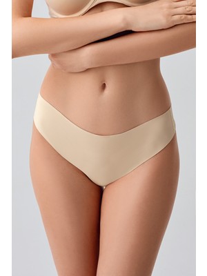 New Bra Kadın String Lazer Kesim Slip Külot | Ten 9207