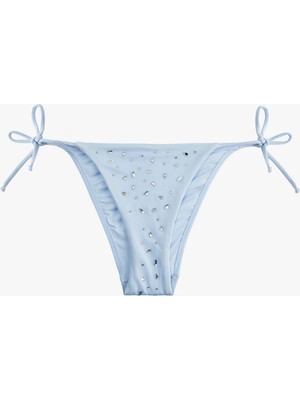 Koton Yanları Bağlamalı Ipli Taşlı Bikini Altı