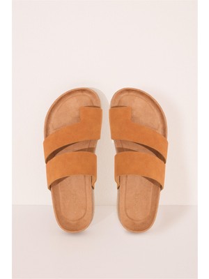 Women Secret Taba Tek Parmaklı Terlik