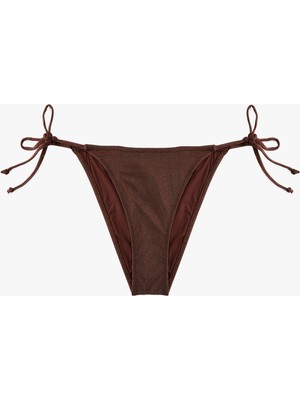 Koton Yanları Bağlamalı Ipli Parıltılı Bikini Altı