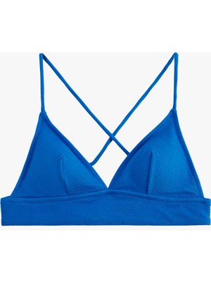 Koton Çapraz Askılı Dokulu Bralet Bikini Üstü