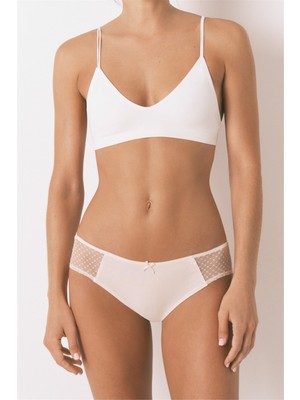 Women Secret Pembe Hipster Tül Detaylı Külot