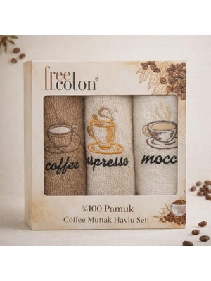 Freecoton Mutfak Havlusu 3'lü Set