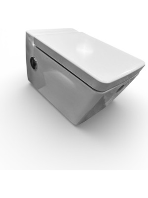 VitrA 7743B403-1698 Frame Rim-Ex Asma Klozet Beyaz + 96-003-009 Frame Soft Klozet Kapağı - Beyaz