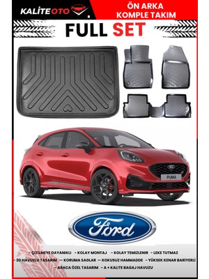 Ford Puma 2026 Model 4d Üst Bagaj ve Pro Serisi Havuzlu Paspas Takımı