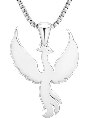 No Name 925 Ayar Anka Kuşu Figürlü Gümüş Kadın Kolye