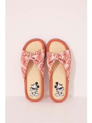 Women Secret Turuncu Mickey Mouse Ev Terlik
