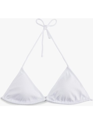 Koton Dokulu Üçgen Bikini Üstü