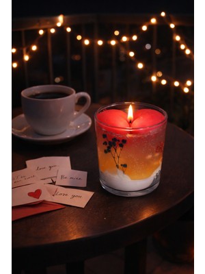 Trend Yankı Sevgililer Günü Tasarımlı Kokulu Mum