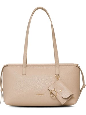 U.s. Polo Assn. Kadın Omuz Çantası Bej-Bordo US25559 – Günlük Şık Tasarım, Hafif ve Kullanışlı