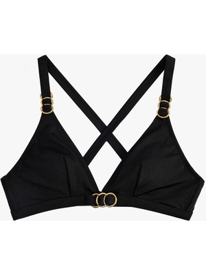 Koton Aksesuarlı Çapraz Askılı Bikini Üstü