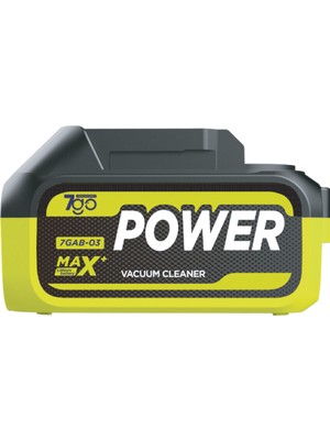 7go Yedek Batarya 18.5V 3.0AH Li-Ion – 55.5WH Max+ Power Kablosuz Araç Süpürgesi & Yıkama Bataryası
