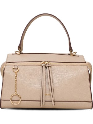 U.s. Polo Assn. Kadın Postacı Çapraz Çanta Bej-Bordo US25556 – Günlük Şık Tasarım, Hafif ve Kullanışlı