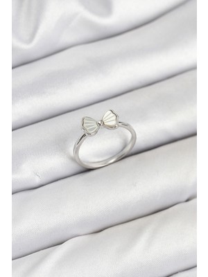 Vice Avm Pirinç Gümüş Renk Fiyonk Model Kadın Yüzük - TJ-BYK3839 Tg-V 11338