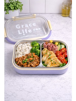 Brillant Grace Life 2 Bölmeli Lunch Box BR-6672 20X13X6,5CM
