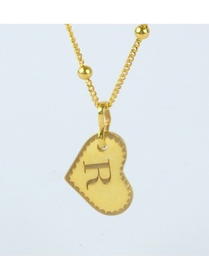 DMR Elegance 925 Ayar Gümüş Zincirli Kişiye Özel Harfli Kalp Kolye – Bujiteri Plaka