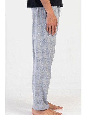 Vienetta Erkek Gri Melanj Tek Alt Rahat Ev Giyimi Tek Alt C6T3N1804