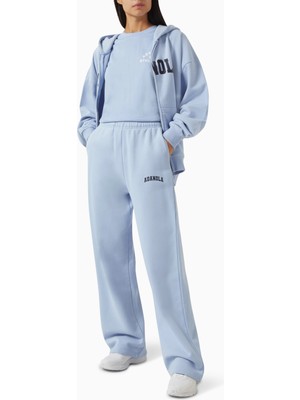Adanola Varsity Straight-Leg Sweatpants In Organic Cotton