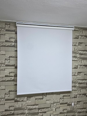 Perdeciniz Stor Perde - Güneşlik Perde - Ev, Ofis - Kaliteli Kumaş(Etek Kısmı Düz) Enxboy