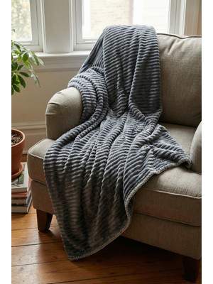 Daisy Çift Kişilik Soft Peluş Battaniye Yatak Örtüsü Sıcak Tutan Yumuşak 200X220