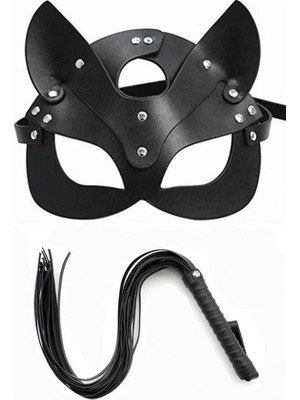Amora Secret Özel Tasarım  Kırbaç Maske Derı Ikılı Takım