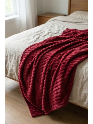 Daisy Çift Kişilik Soft Peluş Battaniye Yatak Örtüsü Sıcak Tutan Yumuşak 200X220