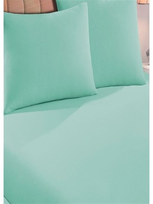 More Home Çift  Kişilik Lastikli Çarşaf  Seti + Yastık Kılıfı Yeşil