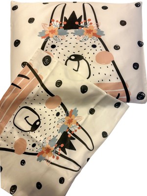 ICON SILK %100 Saf Ipek Bebek Yastık Kılıfı (Spotted Puppy)