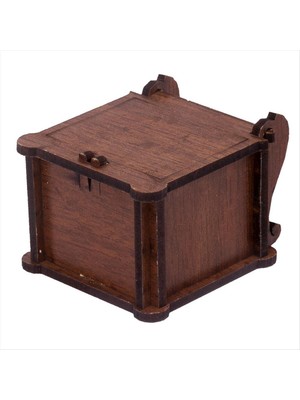 Zero Land Snmswrld Ahşap Yüzük Kutusu-Açık Kahverengi