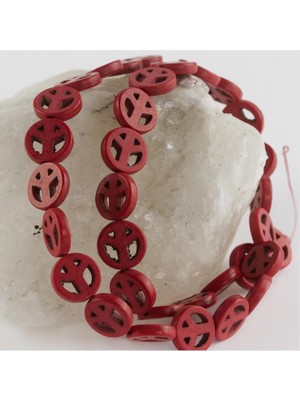 Zero Land Snmswrld 20 mm Turkuaz Taşı-Kırmızı