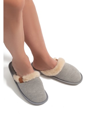 Twigy Luce Kadın Ev Terliği Gri 36/40