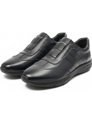 Zueofficial Hakiki Deri Lacivert Casual Erkek Ayakkabı