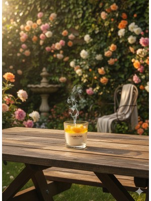 Portakal Kokulu Dekoratif Mum