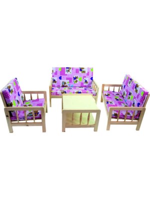 Edutoys OTURMA GRUBU AHŞAP (4 PARÇA)