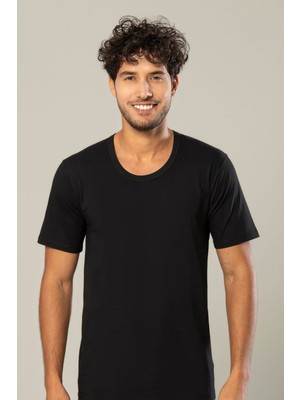 Erdem Erkek O Yaka Kısa Kollu %100 Pamuklu 6'lı Paket Tişört Atlet 1150