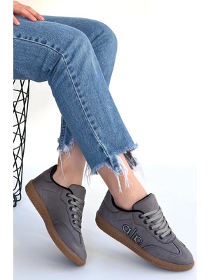 Sb Shopping Lendo Gri Süet Bağcıklı Spor Ayakkabı