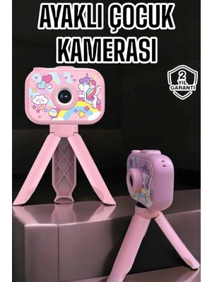 Kafkas Store Tkndy Ayaklı Mini Fotoğraf Makinesi Çocuk Için Eğitici Video Kamera