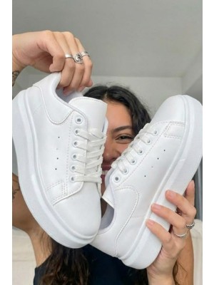 Solazer Kadın Premium Comfort Trend Beyaz Günlük Sneaker